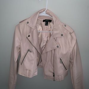 Forever 21 Faux Leather Cropped Jacket
